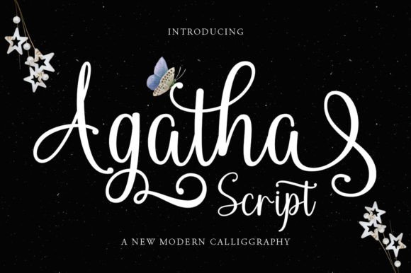 Agatha Script: A Calligraphy Font That Brings Warmth and Elegance