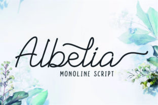 Albelia Script: The Mono-Line Font for Elegant Branding