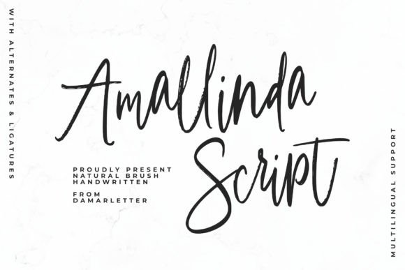 Amallinda Script: Where Handwritten Charm Meets Modern Design