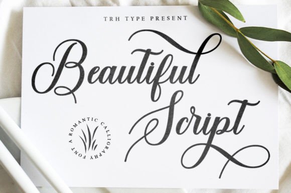 Beautiful Script: A Modern Calligraphy Font for Creative Projects