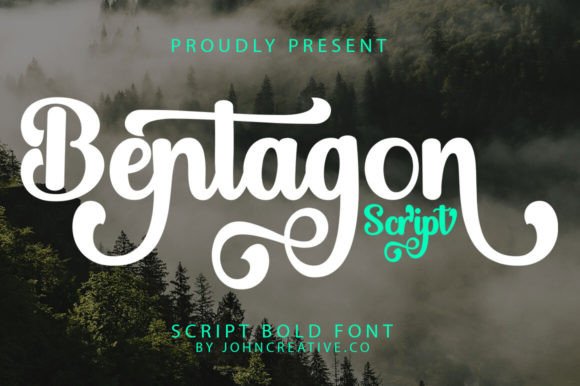 Bentagon Script: The Flowing Handwritten Font for Modern Designers
