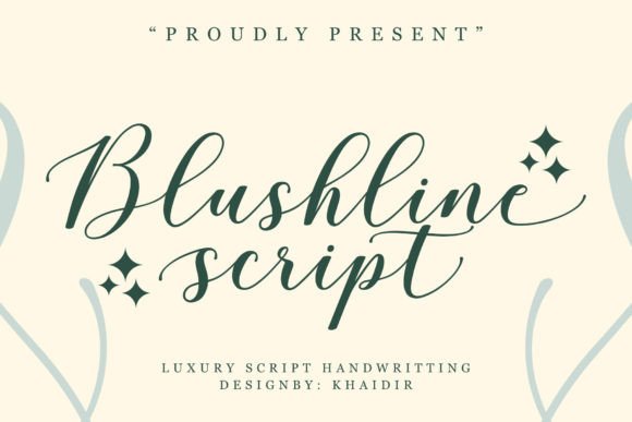 Blushline Script: A Sweet Calligraphy Font for Modern Designs
