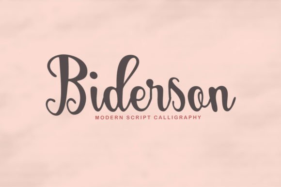 Introducing Biderson Script: Where Classic Elegance Meets Modern Flair