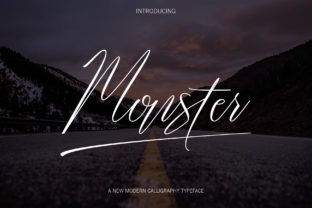 Monster Script: The Sully's Elegant Calligraphy for Modern Design