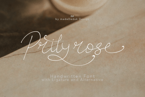 Prilyrose Script: A Font That Feels Like a Handwritten Note