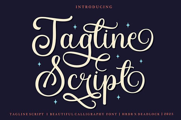 The Dancing Letters of Tagline Script: A Font for Heartfelt Design