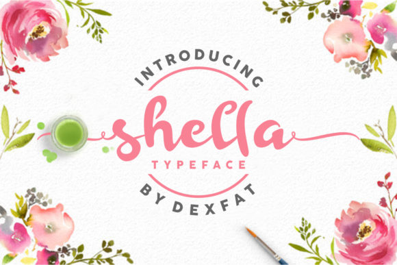 The Shella Script Font: A Festive Handwritten Typeface