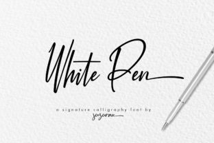 White Pen Script: A Fresh Font for Creative Projects