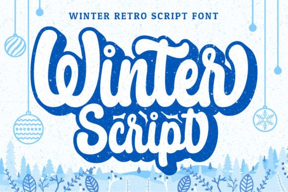 Winter Script: The Groovy Bold Font for Festive Designs
